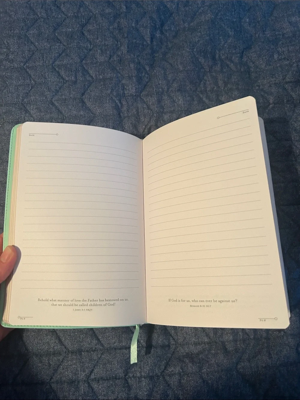 Inspirational Journal - Set Your Heart on Things Above (Light Green)